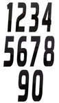 Numbers - Slightly Italicized Die-Cut  **Discounted**
