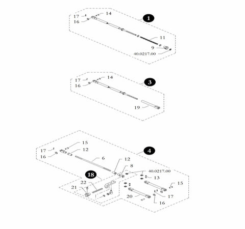 #3 BRAKE ROD ASSEMBLY (RR)
