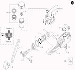 Master Cylinder  22-SRR LSE (Exterior for KF/KZ)