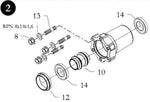 FRONT WHEEL HUB - 17mm x 70mm