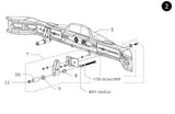 # 2  KG REAR BUMPER, 3 PC ADJUSTABLE (AM 29 Chassis)