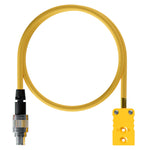 AiM Thermocouple Patch Lead - TC Yellow to 712 3 Pin